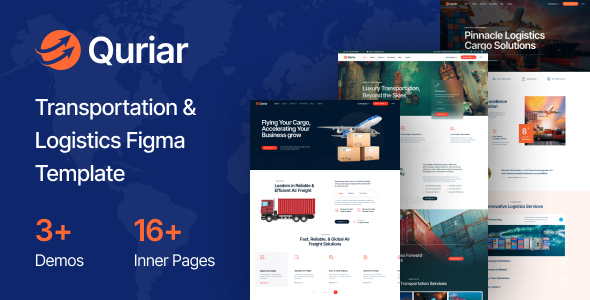 Quriar - Logistics and Transportation Figma Template
