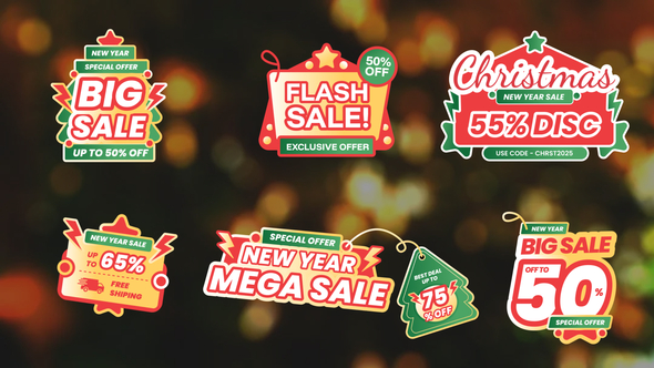 Christmas Discount Product Promo template preview