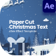 Paper Cut Christmas Text After Effect - VideoHive Item for Sale