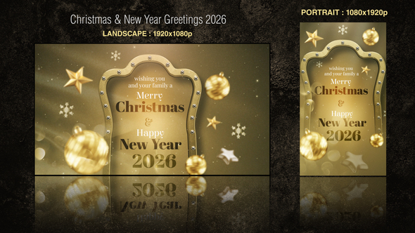 Christmas & New Year Greetings 2026 Openers template preview