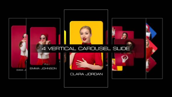 Carousel Slide | Vertical Video Displays template preview