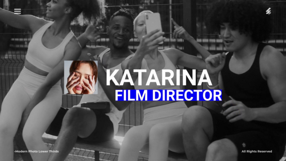 Modern Photo Lower Thirds /Ae Elements template preview