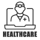 Digital Healthcare Line Icon Set 