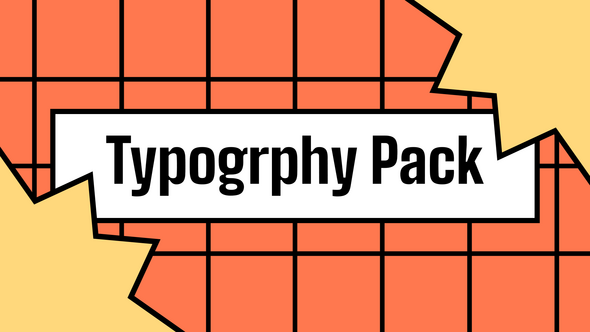 Pop Label Typography Pack | After Effects Titles template preview