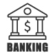 Banking Line Icon Set 
