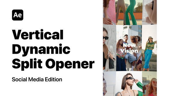 Vertical Dynamic Split Opener Openers template preview