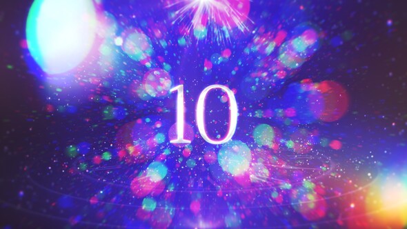 Happy New Year Countdown Elements template preview