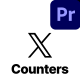 X Social Counters &amp; UI Elements - VideoHive Item for Sale