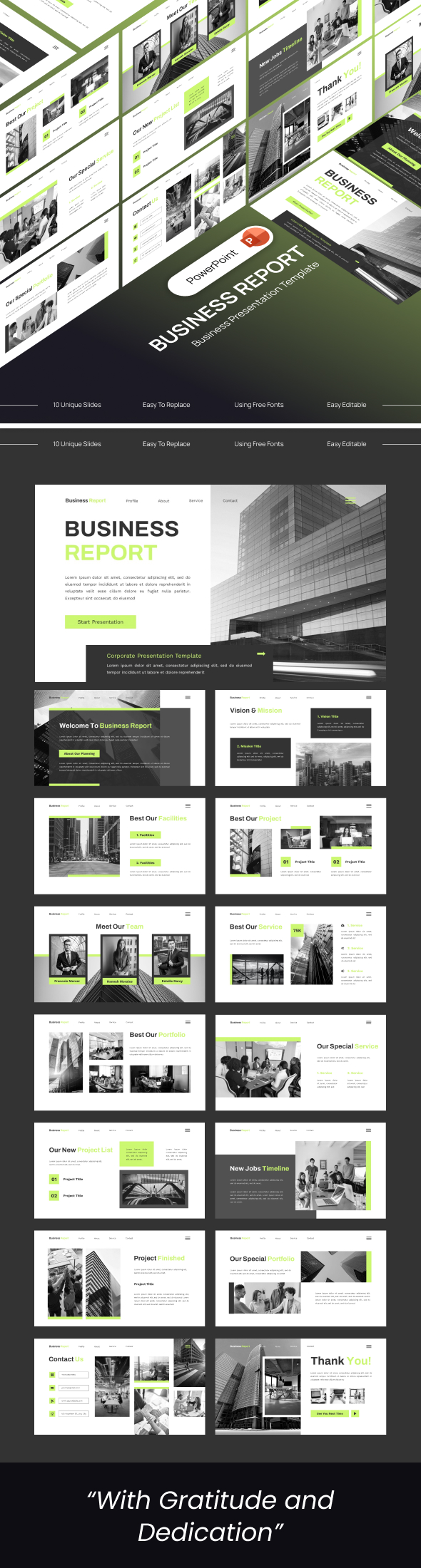 Business Report Powerpoint Template