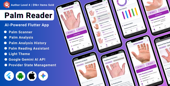 AI Palm Reader Flutter App | Palm AI | AI Palm Reading