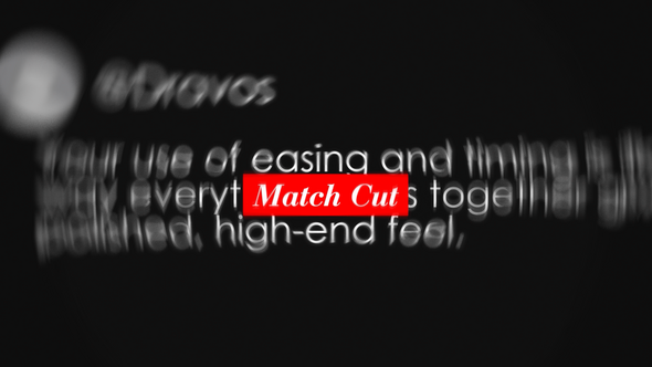 Text Match Cut Opener Titles template preview