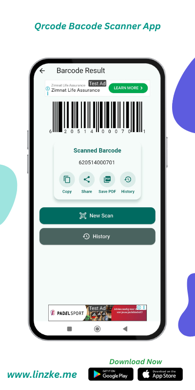 QR Code & Barcode App – Linzke
