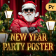 New Year & Christmas 2026 Party Poster 
