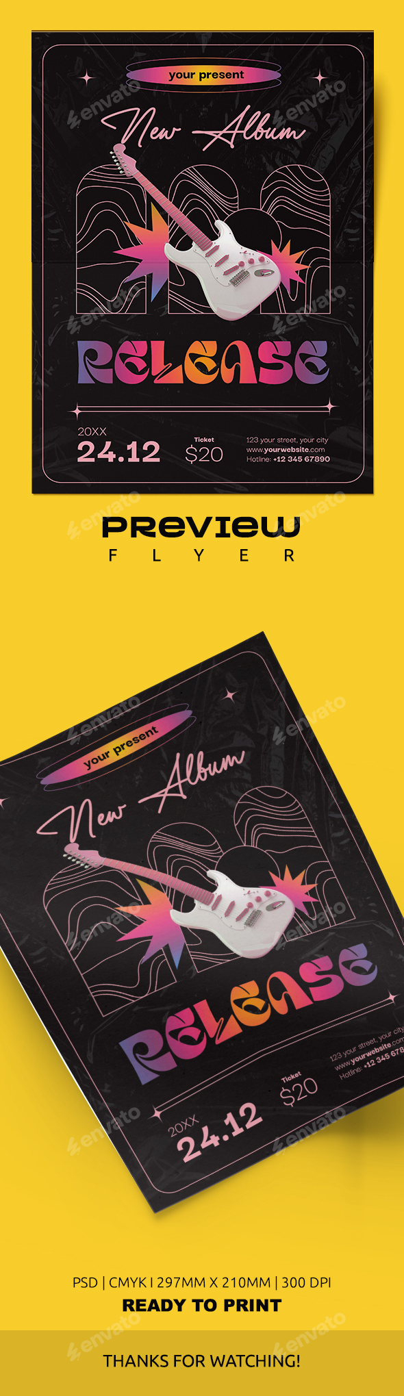 Music Album Release Flyer