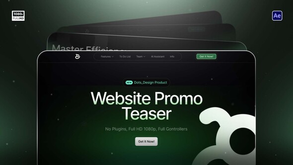 Website Promo Teaser Product Promo template preview