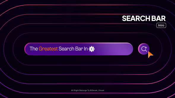 Search Bar Intro Openers template preview
