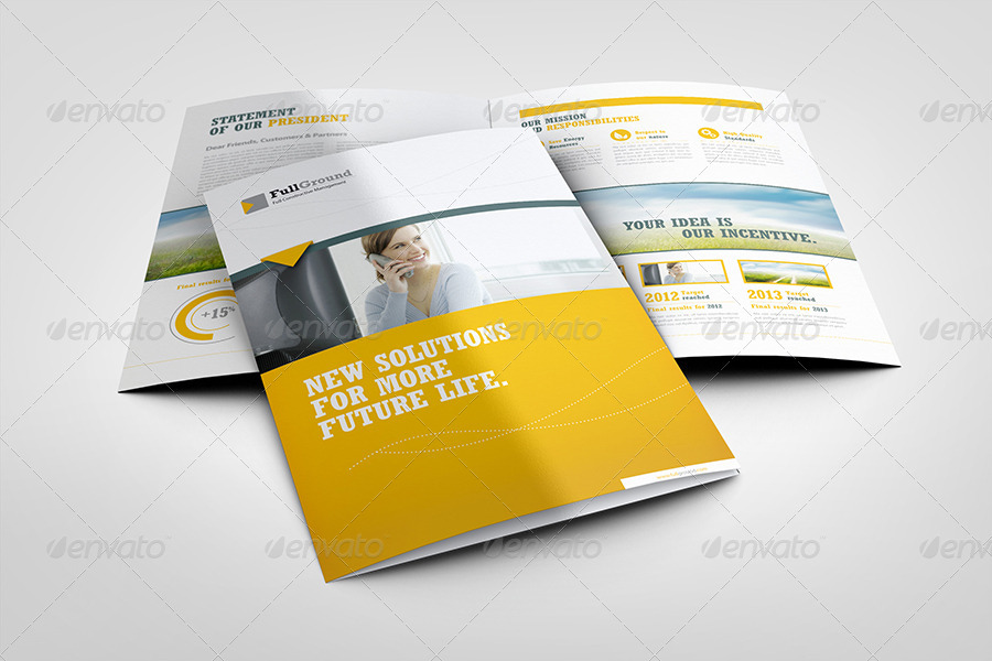 Corporate Report // Din A4 // Bi-Fold by egotype | GraphicRiver