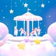 Merry Go Round On The Clouds - VideoHive Item for Sale