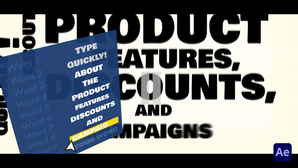 Typography Animation Titles template preview