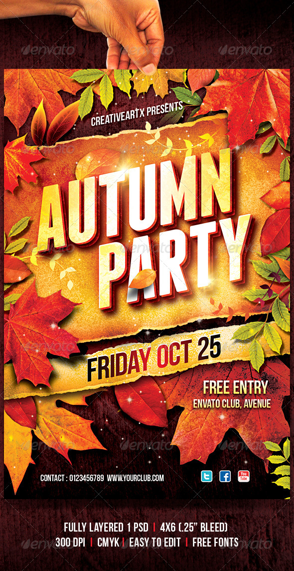 Autumn Party by creativeartx  GraphicRiver