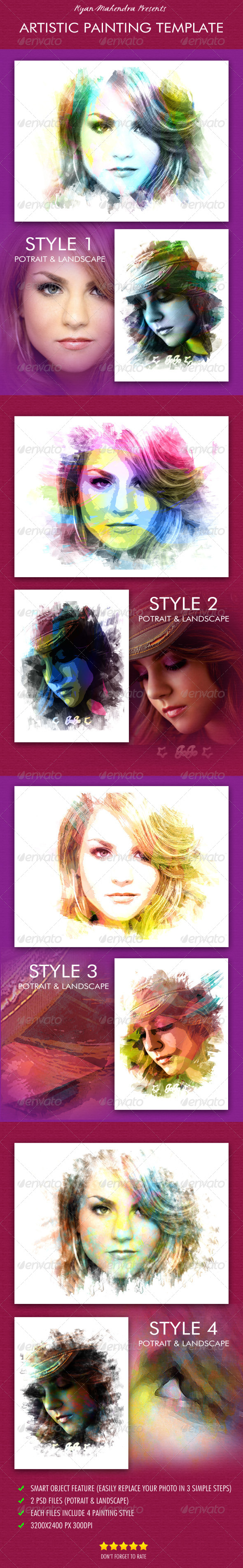Artistic Painting Template - Artistic Photo Templates