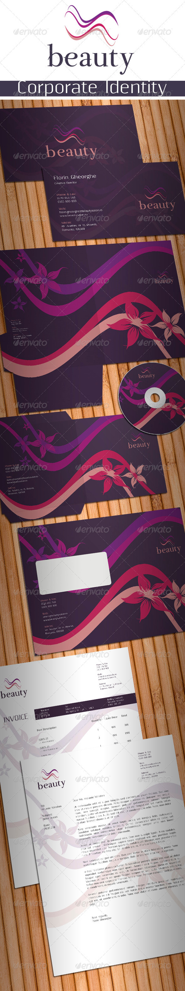 Beauty Salon Stationery - Stationery Print Templates