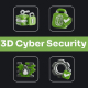 Cybersecurity 3D Icon Pack 