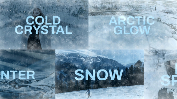Ice Cool Text Animation After Effect Elements template preview