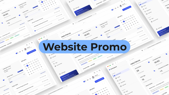 Website promo Product Promo template preview