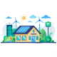 Environment Friendly Smart House with Solar and Wind Energy 