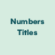 Numbers Titles For Premiere Pro 