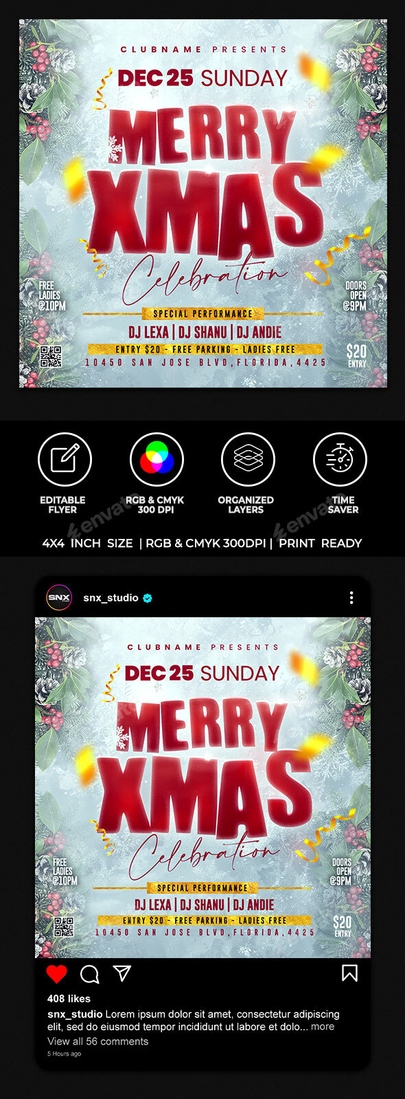 Christmas Party Flyer