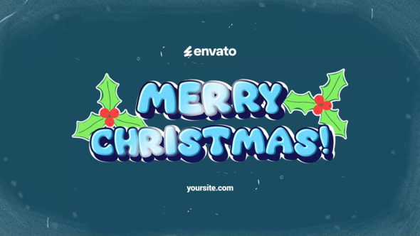 Christmas Logo for After Effects Logo Stings template preview