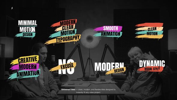 Universal Titles | After Effects Titles template preview