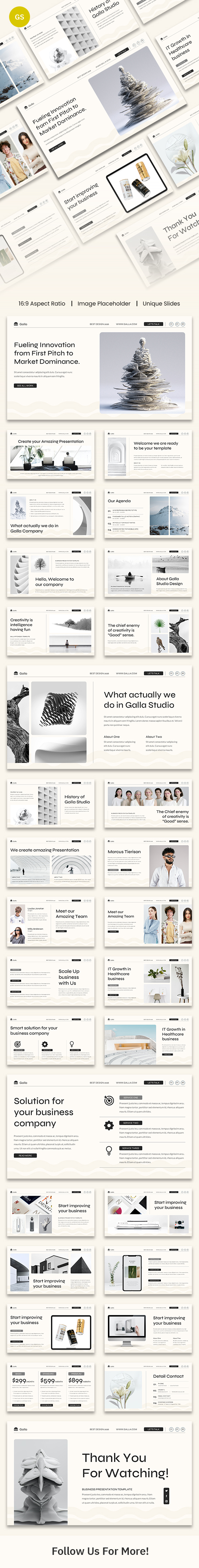 Minimalist Creative Business Google Slides Template
