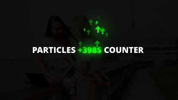 Particles Counter Titles template preview