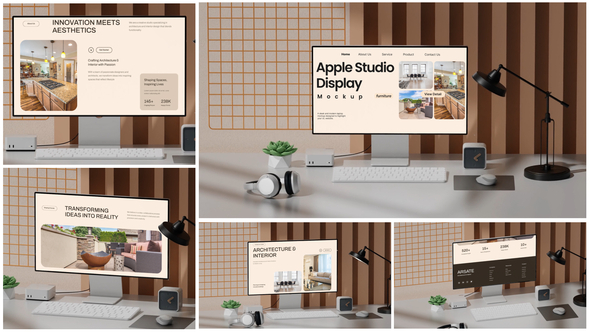 Apple Studio Display mockup Product Promo template preview