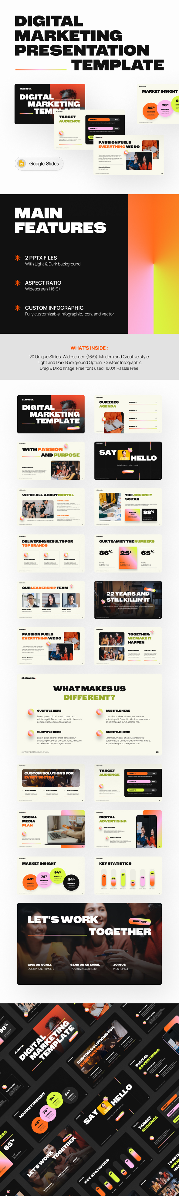 Alabasta – Modern Digital Marketing Google Slides Template