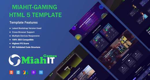 MiahIT - Gaming HTML5 Template