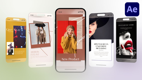 Elegant Instagram Video Displays template preview