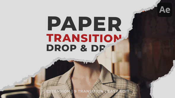 Paper Grunge Transition Elements template preview