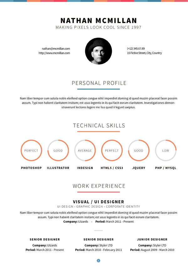 Curriculum: Responsive Resume / One-Page Portfolio by QBKL | ThemeForest