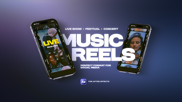 Music Event Promo Reels Product Promo template preview