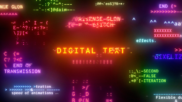 Digital Text Video Displays template preview