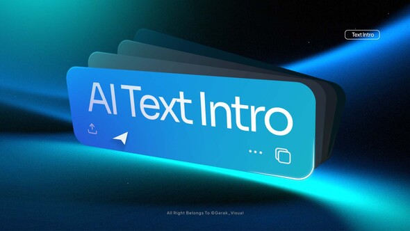 AI Text Intro Video Displays template preview