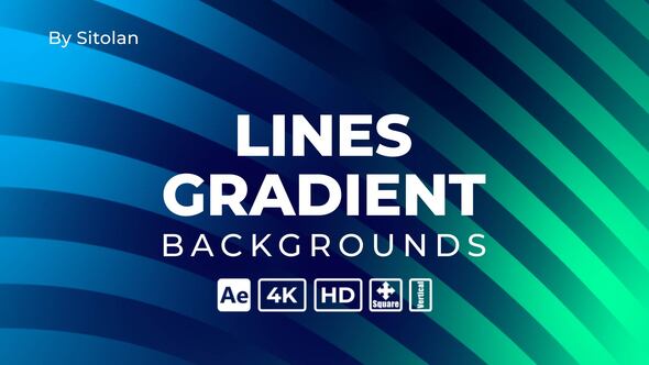 Lines Gradient Backgrounds Elements template preview
