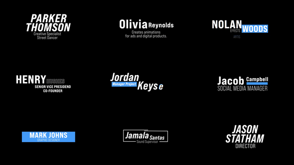 Lower Thirds | AE Elements template preview