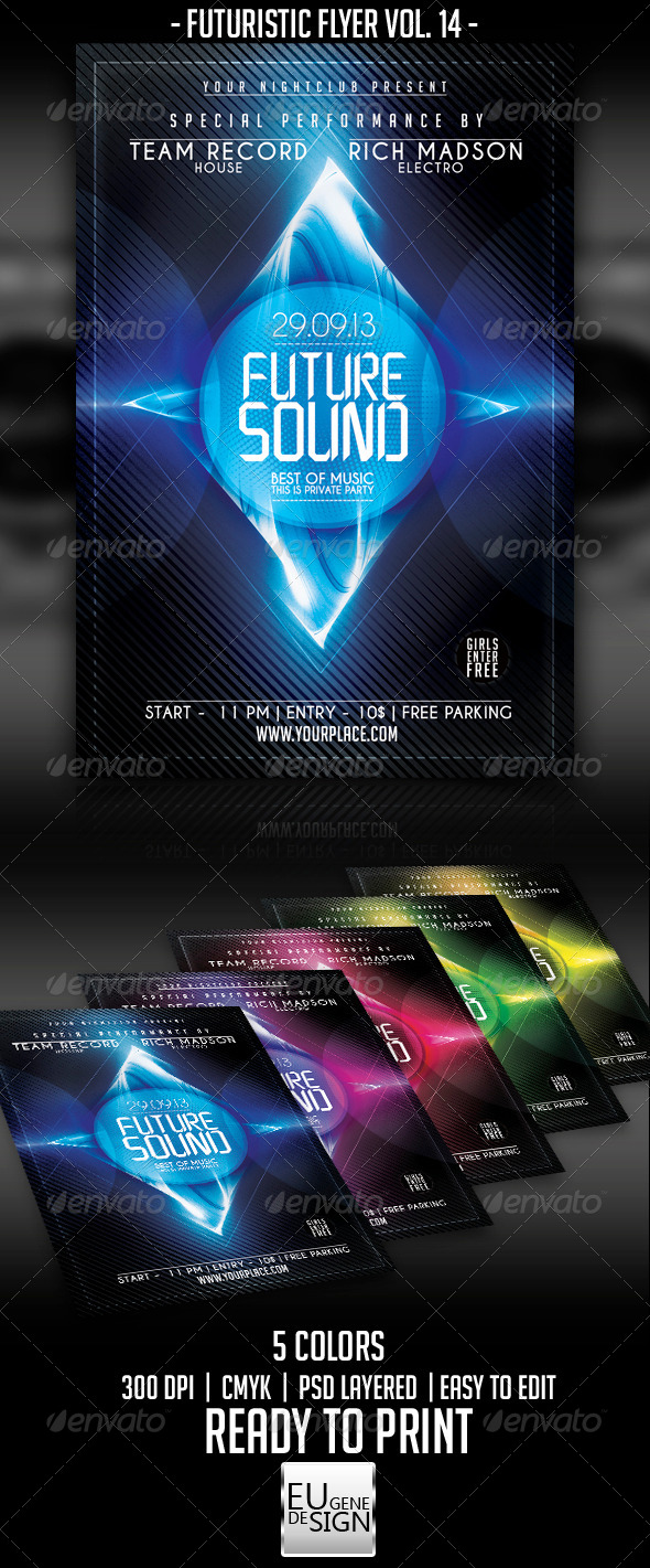 Futuristic Flyer Vol. 14 - Print Templates