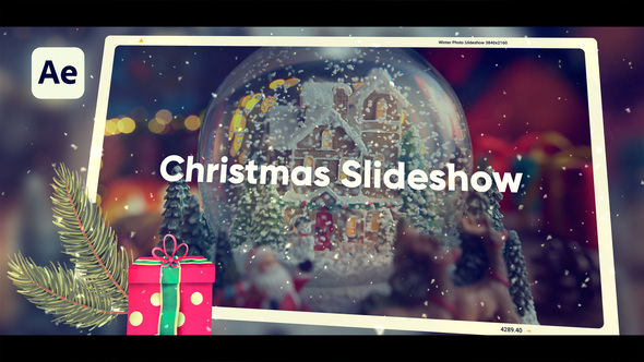 Christmas Photo Slideshow Openers template preview