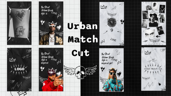 Urban Match Cut-Instagram Stories Video Displays template preview